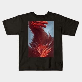 Shenron Red Dragon Kids T-Shirt